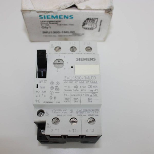 Siemens motor beveiliging/starter 1xNO/1NC 6-10A-0