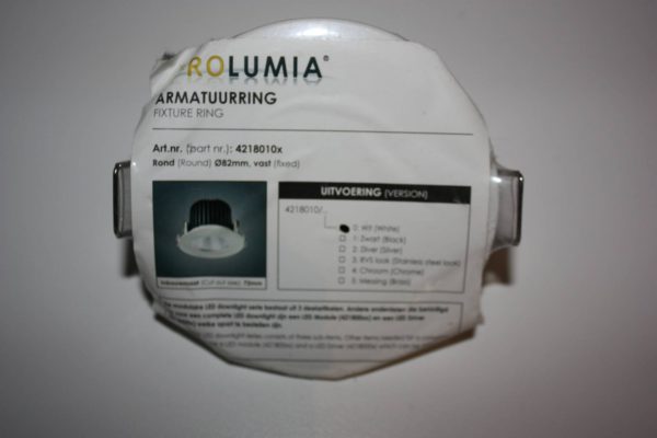 Prolumia Armatuurring wit 82mm vast-0