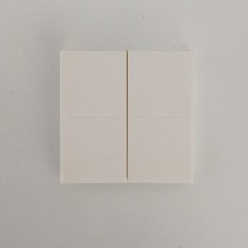 Niko White toets tweevoudig draadloze schakelaar/drukknop 4 bedieningsknoppen 101-00007 gebruikt