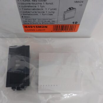 Bticino Living Light wit toets 2modules lens N4915M2N