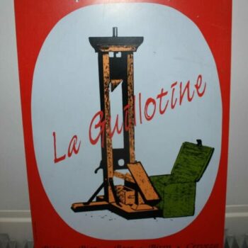 Reclamebord La Guillotine Bier plastiek-0