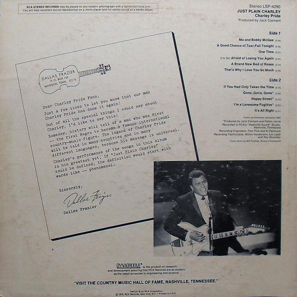 Charley Pride – Just Plain Charley - Afbeelding 2