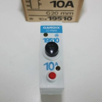 Gardix penzekering 10A 250V 20mm aan/uit-0
