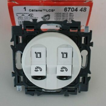 Legrand Céliane wit 2xRJ45 Cat6 FTP 670448-0