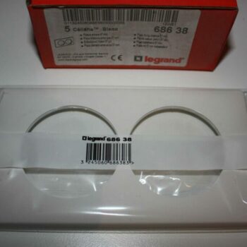 Legrand Céliane wit afdekplaat 2-voudig centerafstand 57mm 68638-0