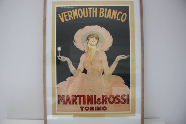 Affiche Martini & Rossi Torino door M.Dudovich 60cmx43cm-0