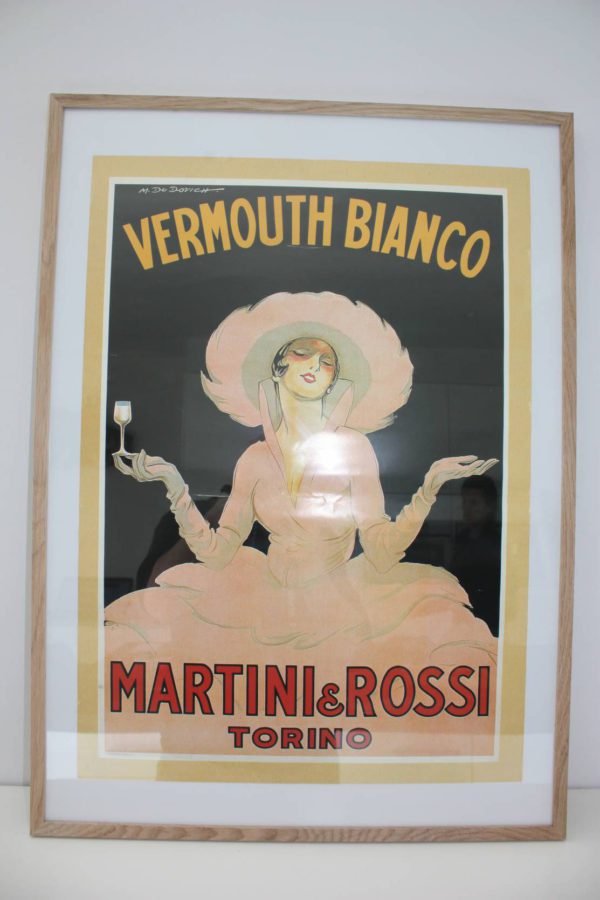 Affiche Martini & Rossi Torino door M.Dudovich 60cmx43cm-25795