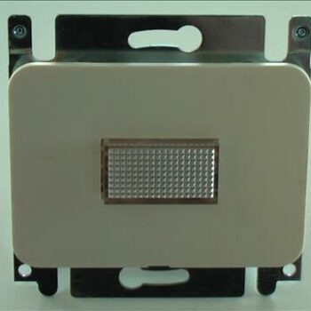 Niko PR20 creme inbouw drukknop / signalisatieapparaat met lampje-0