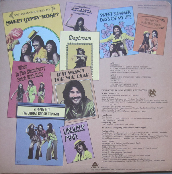 Dawn Featuring Tony Orlando – Dawn's New Ragtime Follies - Afbeelding 2