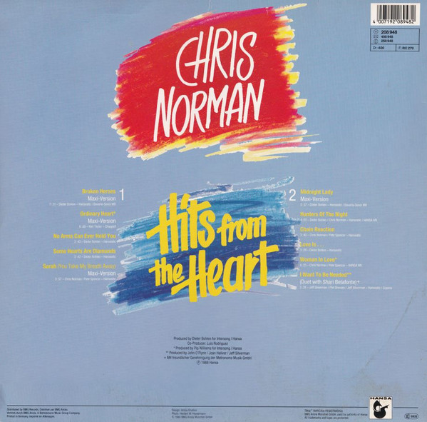 Chris Norman – Hits From The Heart - Afbeelding 2