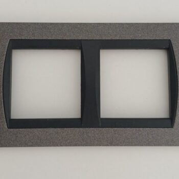 Bticino Living zwart gespikkeld afdekplaat 2x2 modules L4832/2GFN