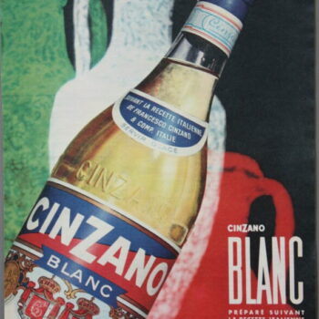 Reclame Cinzano jaren 50/60 35x25,5cm