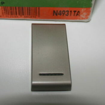 Bticino Light Titanium toets 1 module, verlichtbaar N4931TA