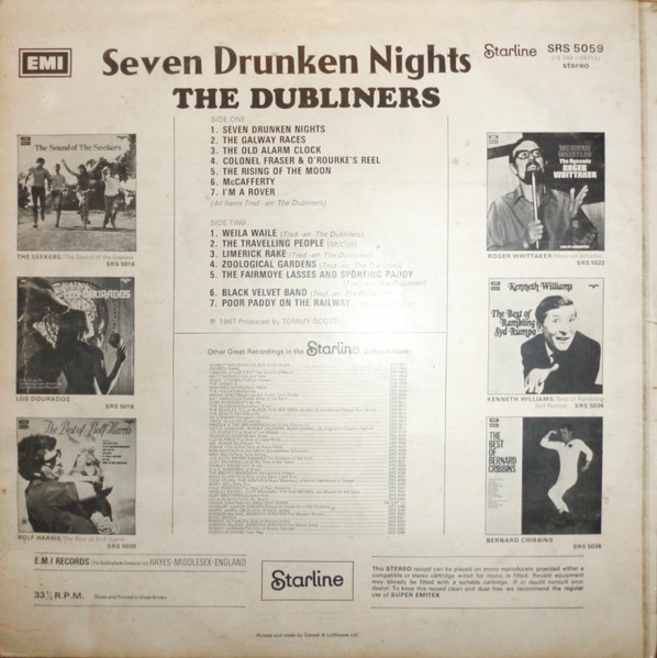 Dubliners, The – Seven Drunken Nights - Afbeelding 2