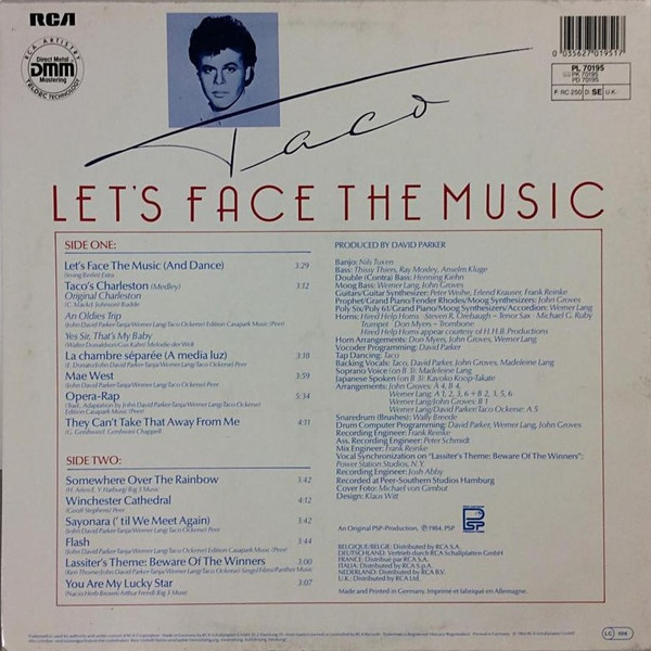 Taco – Let's Face The Music - Afbeelding 2