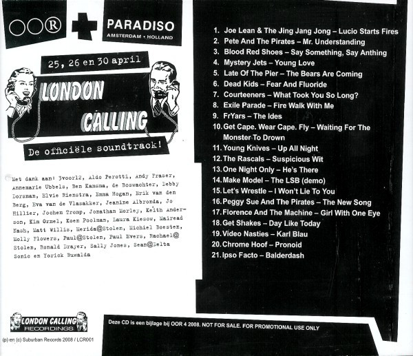 Various – London Calling - De Officiële Soundtrack! - Afbeelding 2