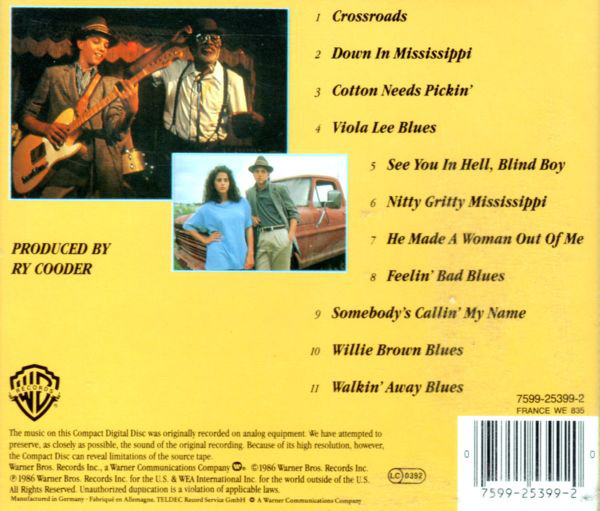 Ry Cooder – Crossroads - Original Motion Picture Soundtrack - Afbeelding 2