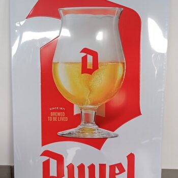 Reclamebord Duvel metaal 60cmx40cm NIEUW