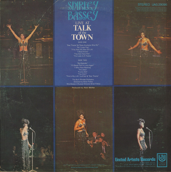 Shirley Bassey – Live At Talk Of The Town - Afbeelding 2