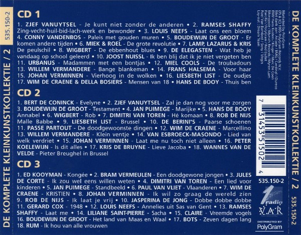 Various – De Komplete Kleinkunstkollektie Vol 2 3xCD - Afbeelding 2