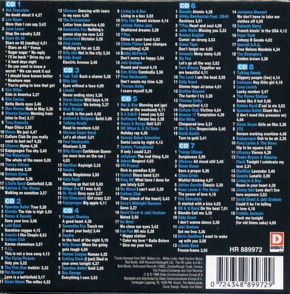 Various – Greatest Hits Of The 80's BOX 8xCD - Afbeelding 2