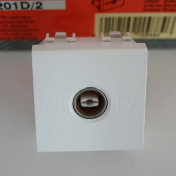 Bticino Light Wit coax aansluiting vrouwelijk N4201D/2