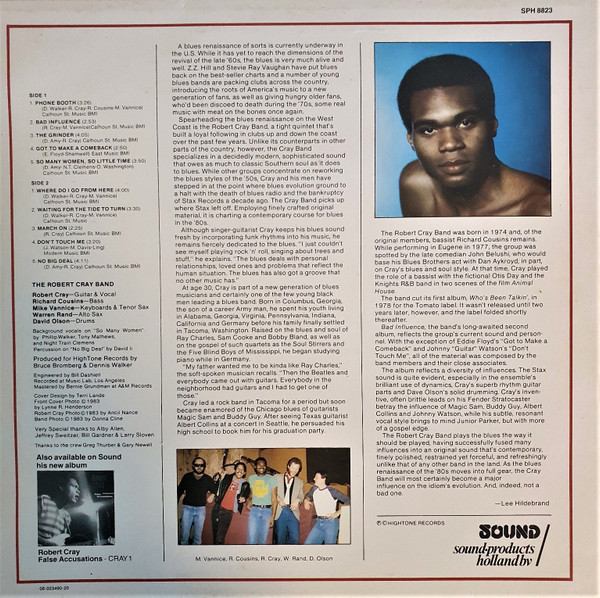Robert Cray Band, The – Bad Influence - Afbeelding 2