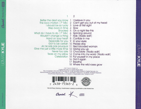 Kylie Minogue – Ultimate Kylie 2xCD - Afbeelding 2