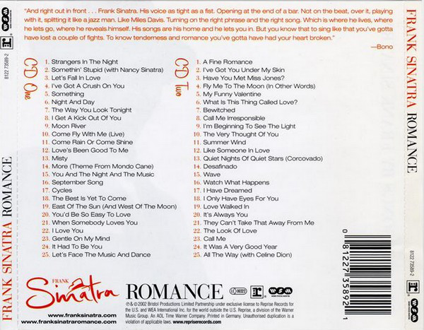 Frank Sinatra – Romance 2xCD - Afbeelding 2