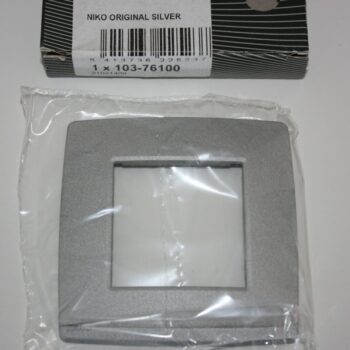 Niko Original Silver afdekplaat enkelvoudig 103-76100