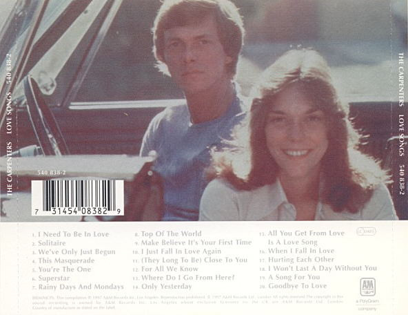 Carpenters – Love Songs - Afbeelding 2