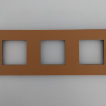 Niko Pure Natural Ochre afdekplaat drievoudig horizontaal 153-76700