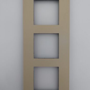 Niko Pure Natural White afdekplaat drievoudig verticaal 151-76300