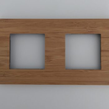 Niko Pure Bamboo afdekplaat tweevoudig horizontaal 156-76800