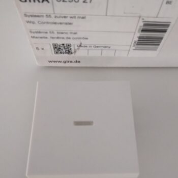 Gira System 55 wit mat toets verklikkerlampje 0290 27