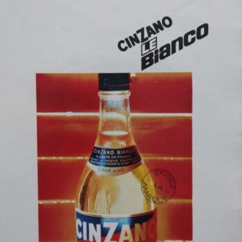 Reclame Cinzano jaren 50/60 34x25,5cm