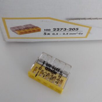 Insteekklem 5x 0.5-2.5mm² 100stuks Wago 2273-205