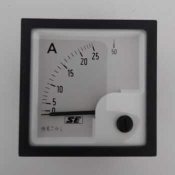 Schrack Amperemeter AC analoog max 25A 72x72mm