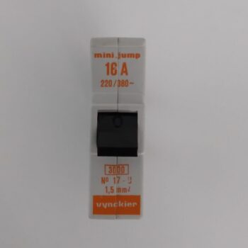 Vynckier penzekering 16A 230/400V 3000A mini-jump 096/9252-000