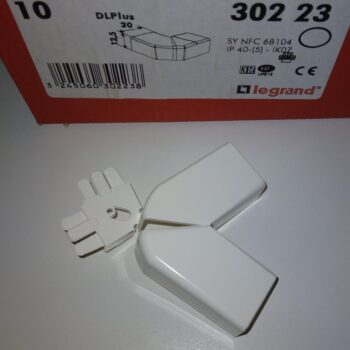 Legrand DLP wit platte hoek 20x12.5mm 30223