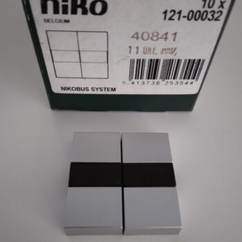 Niko Intense Sterling toets drukknop 4 bedieningsknoppen en IR-ontvanger 121-00032