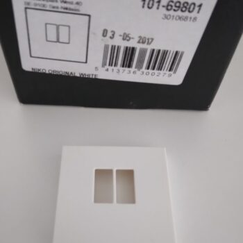 Niko Original white centraal plaatje luidsprekeraansluiting enkelvoudig 101-69801