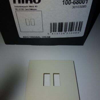 Niko Original Cream centraalplaatje USB lader dubbel 100-68001
