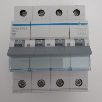 Hager automaat/zekering 4P 40A 400V curve C MWN640A gebruikt