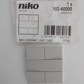 Niko Original Light Grey toets 4-voudige drukknop 102-40000