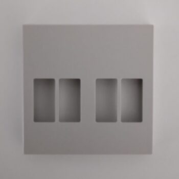 Niko Original Light Grey centraal plaatje luidsprekeraansluiting tweevoudig 102-69701