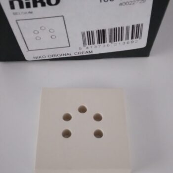 Niko Original Cream centraal plaatje telefooncontactdoos 100-69001