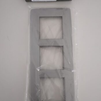Niko Original Silver afdekplaat drievoudig 103-76300