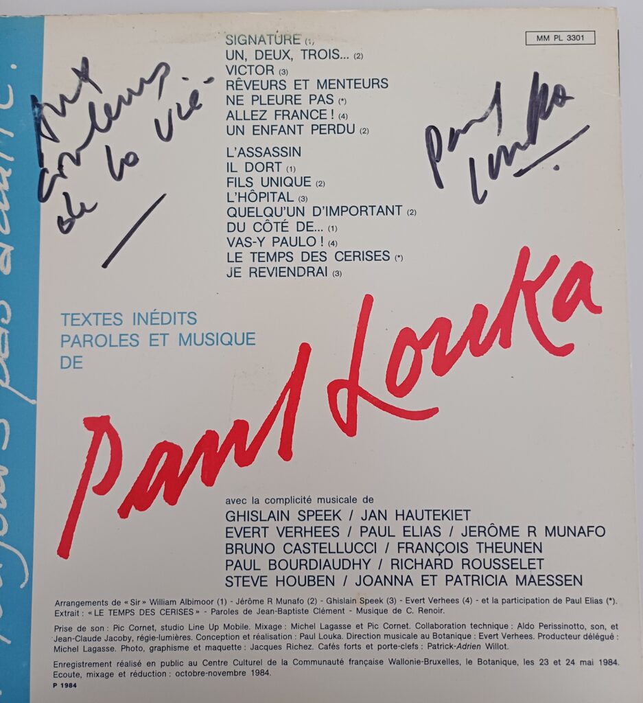 Paul Louka – 21 Ans De Chansons... Et Toujours Pas Adulte! + handtekening - Afbeelding 2