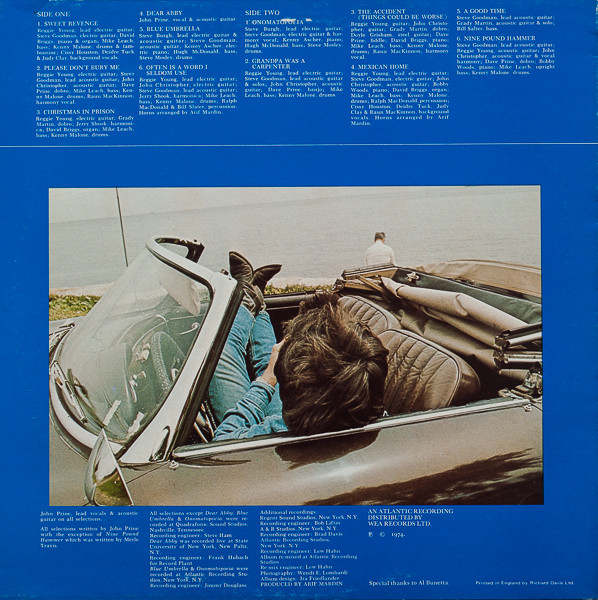 John Prine – Sweet Revenge - Afbeelding 2